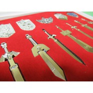 THE LEGEND OF ZELDA Box Contenente 7 Spade e 5 Scudi Gioielli COLLANA 