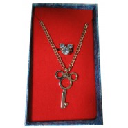 KINGDOM HEARTS Necklace with PENDANT SHAPED AS MICKEY MOUSE and RING