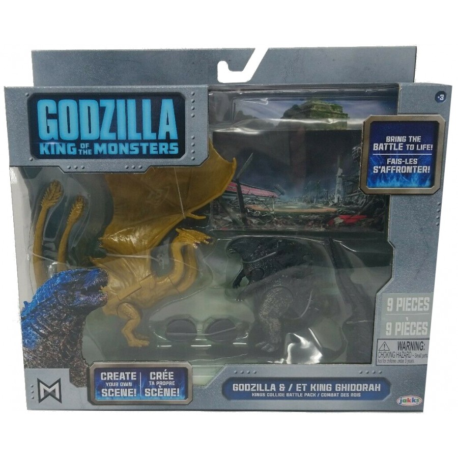 godzilla king ghidorah and godzilla 9cm figure