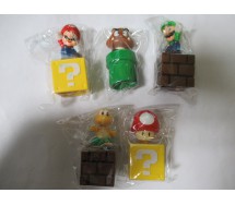 SET 5 Figure SUPERMARIO 5cm Mario Luigi Toad Goomba Koopa Anche Per Torte