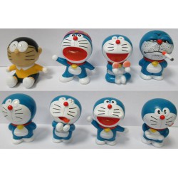 SET 8 Figures 5cm DORAEMON Space Cat Nobita