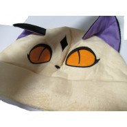 Cappello GATTO Beige Orecchie Viola Costume Carnevale