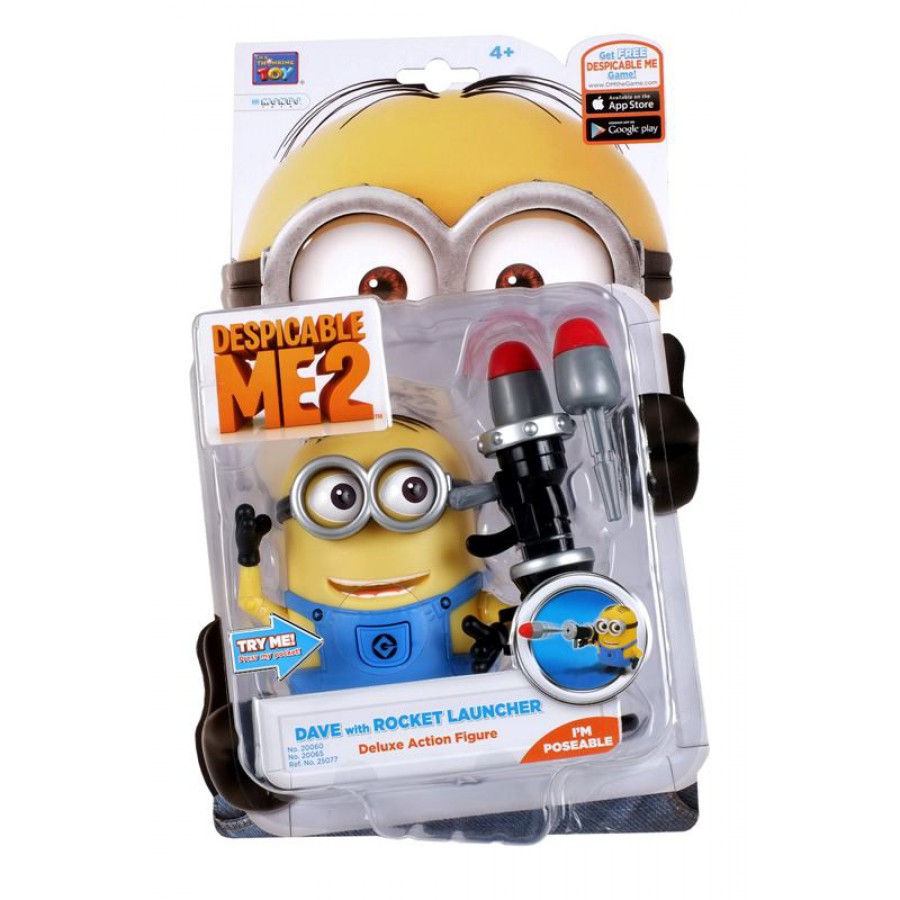 despicable me minion dave talking action figure