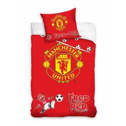 Baby Bed Set Cotton Duvet Cover Manchester United Reds 100x135cm