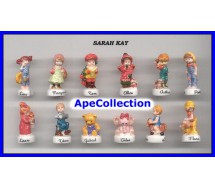 SARAH KEY Raro SET 10 Mini Figure IN PORCELLANA Collezione Feves