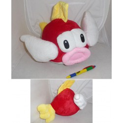 PESCE ROSSO Super Mario Stupendo Peluche 35cm MORBIDO