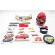 CARS Set Completo 6 Sorprese Matite Adesivi Gomme Scuola Elemantari Gashapon