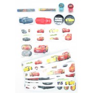 CARS Set Completo 6 Sorprese Matite Adesivi Gomme Scuola Elemantari Gashapon