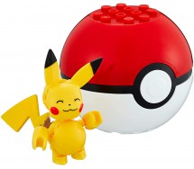 Pokemon PIKACHU with POKEBALL Mini Figure BLOKS Original MEGA CONSTRUX