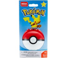 Pokemon PIKACHU Figura e Pokeball 10cm MATTONCINI Mega Bloks Construx ORIGINALE