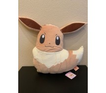 EEVEE Evoli Volpe CUSCINO Grande PELUCHE 35 x 35cm Raro ORIGINALE Pokemon BANPRESTO Giappone