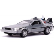 RITORNO AL FUTURO Parte 2 MODELLO Die Cast Con LED Flying Mode Auto DeLOREAN 20cm Scala 1/24 Jada Toys Time Machine