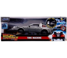 RITORNO AL FUTURO Parte 2 MODELLO Die Cast Con LED Flying Mode Auto DeLOREAN 20cm Scala 1/24 Jada Toys Time Machine