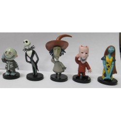 NIGHTMARE BEFORE CHRISTMAS Set 6 Figures 7cm Jack Skellington