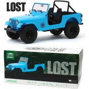 LOST Tv Serie Model 1977 JEEP CJ-7 Dharma Project Scale 1:18 DieCast OFFICIAL Artisan Collection