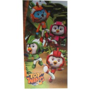 TOP WINGS 4 Characters in The Jungle Beach Towel 70x140cm Bath ORIGINAL Official