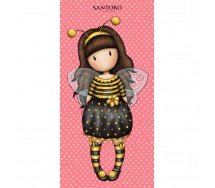 SANTORO GORJUSS Ragazza Ape Just Bee-cause Telo Mare Spaggia 75x150cm bagno ORIGINALE Ufficiale