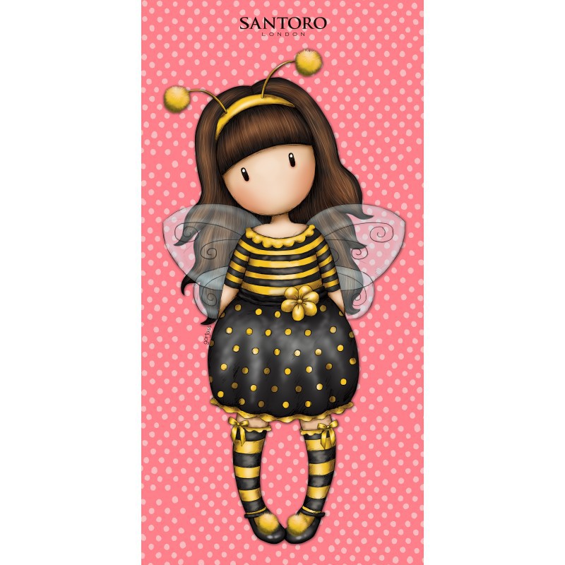 SANTORO GORJUSS Ragazza APE Telo Mare Spaggia 75x150 см, ОРИГИНАЛЬНОЕ украшение для офиса
