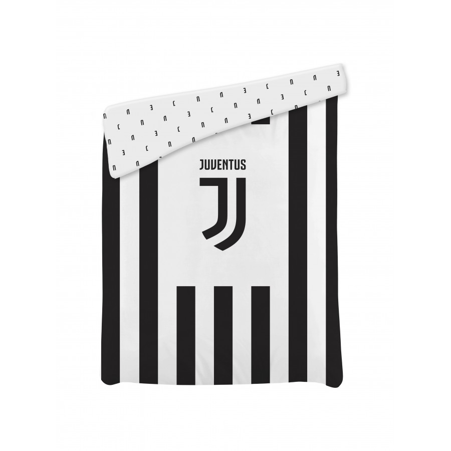 Plaid Manta a Cuadros Edredón Juventus FC Logo JJ 260x170cm Campeonato de fútbol Original de la Serie A