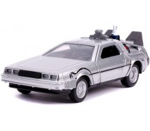 Ritorno Al Futuro Parte 2 Modello Auto DeLorean DMC Macchina del Tempo 1/32 13cm Metallo DieCast Jada Back To The Future BTTF