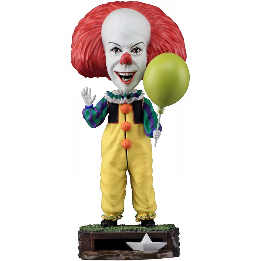 BOX NON PERFETTO Figura 20cm PENNYWISE IT 1990 Clown RESINA Head  Knocker NECA