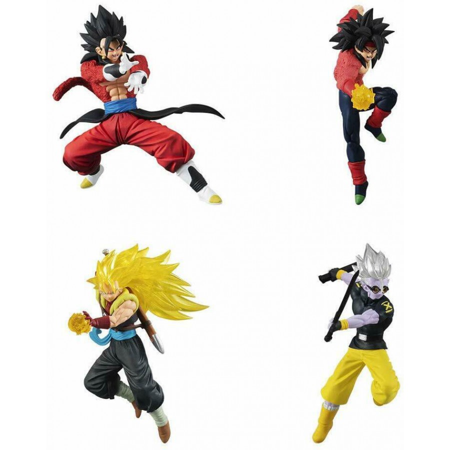 bandai HG Dragon Ball super 04 Dragon Ball GT eds Gashapon 4 set mini figure bandai HG Dragon Ball super 04 Dragon Ball GT eds Gashapon 4 set mini figure