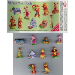 Rare COMPLETE SET 10 Mini Figures WINNIE THE POOH 2006 TOYS Original DISNEY ZAINI