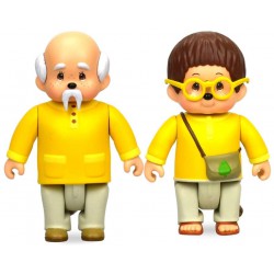 MONCHHICHI Box Blister 2 FIGURE 8cm LEAFY E SYLVIUS Originali