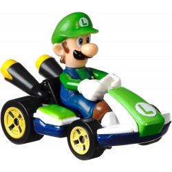 Die Cast Modellino KART di LUIGI Versione STANDARD da SUPER MARIO KART Scala 1:64 5cm Hot Wheels GBG25
