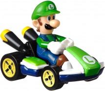 Die Cast Model LUIGI STANDARD Version KART From SUPER MARIO Scale 1:64 5cm Hot Wheels GBG25