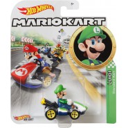 Die Cast Modellino KART di LUIGI Versione STANDARD da SUPER MARIO KART Scala 1:64 5cm Hot Wheels GBG25