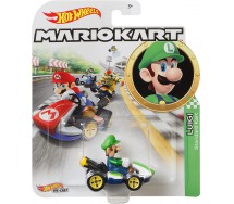 Die Cast Model LUIGI STANDARD Version KART From SUPER MARIO Scale 1:64 5cm Hot Wheels GBG25