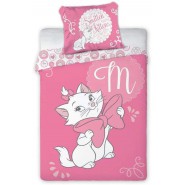 CAT Aristocats MARIE Pink Ribbon Cotton BED Set DUVET COVER 100x135cm Original Faro