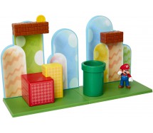 Playset Deluxe ACORN PLAINS Con Figura SUPER MARIO Originale Jakks Pacific