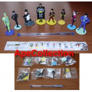 BATMAN Complete SET 8 Mini FIGURES 4cm Original SALATI PREZIOSI Dc Comics ORIGINAL DC Comics
