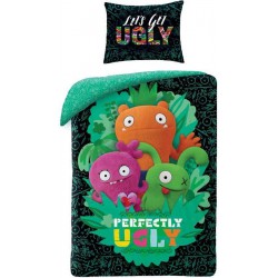 Set Letto Pupazzi Alla Riscossa UGLYDOLLS Perfectly Ugly COPRIPIUMINO 140x200cm e FEDERA 70x90cm 100% Cotone Originale