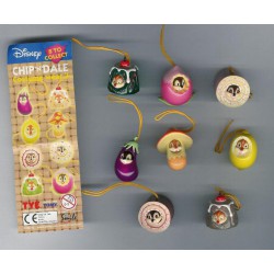 TOMY Set WITH VARIANTS total 8 Figures CHIP AND DALE Wear PART 3 DISNEY Danglers Disney Mini Winnies Wear Style
