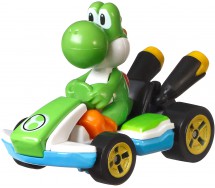 Die Cast Modellino KART di YOSHI versione STANDARD da SUPER MARIO KART Scala 1:64 5cm Hot Wheels