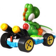 Die Cast Modellino KART di YOSHI versione STANDARD da SUPER MARIO KART Scala 1:64 5cm Hot Wheels