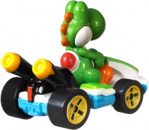 Die Cast Modellino KART di YOSHI versione STANDARD da SUPER MARIO KART Scala 1:64 5cm Hot Wheels