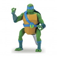 NINJA TURTLE Action Figure Posable LEONARDO 15cm With Ninja Spin Action Mutant Original Giochi Preziosi