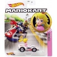 Die Cast Model PEACH P-WING KART From SUPER MARIO Scale 1:64 5cm Hot Wheels GBG25