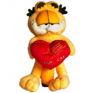 Plush of GARFIELD Cat WITH HEART I LOVE CAT 24cm Original OFFICIAL