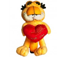 Peluche di GARFIELD Gatto CON CUORE I LOVE CAT 24cm Originale UFFICIALE 