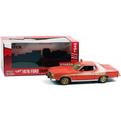 STARSKY And HUTCH Model FORD GRAN TORINO 1976 20cm Weathered Scale 1/24 DieCast Greenlight