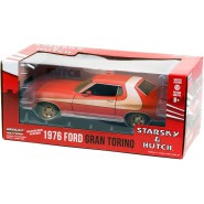 STARSKY e HUTCH Modellino FORD GRAN TORINO 1976 20cm SPORCA Weathered Scala 1/24 DieCast Greenlight