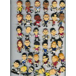 Ultra Rare COMPLETE SET 36 Magnets SOCCER PLAYERS 2002-2003 Collection PANINI Italy Bomberini