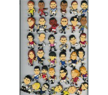 Ultra Rare COMPLETE SET 36 Magnets SOCCER PLAYERS 2002-2003 Collection PANINI Italy Bomberini