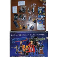 RARE Set 8 Figures WITH SECRET - CAPITAN HARLOCK and QUEEN EMERALDAS with Model ARCADIA Original KONAMI Giappone 