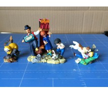 Raro SET 5 Figure WORLD MASTERPIECE THEATER PART 1 SAMPEI RASCAL PIZZA MARCO etc.  Kaiyodo Japan